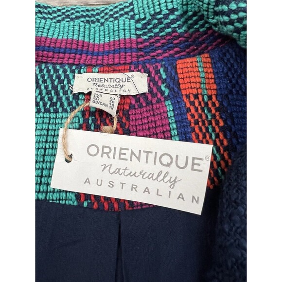 Orientique Naturally Australian Cotton Womens 1X Blazer Jacket Art To Wear Boho - Picture 12 of 15